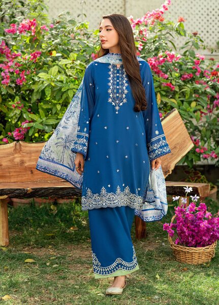 Lamhay by Dhanak Pret Swiss Voile 3 Piece DHN26PSV DC-2580 - Summer Collection