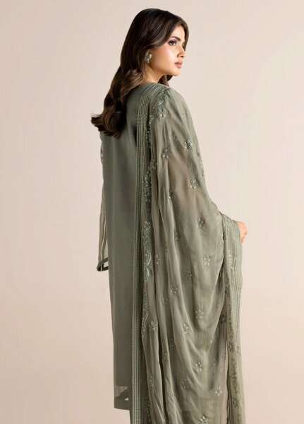 Aura by Zebtan RTW Embroidered Organza 3 Piece Suit ZB26UAL A-04 - Festive Collection