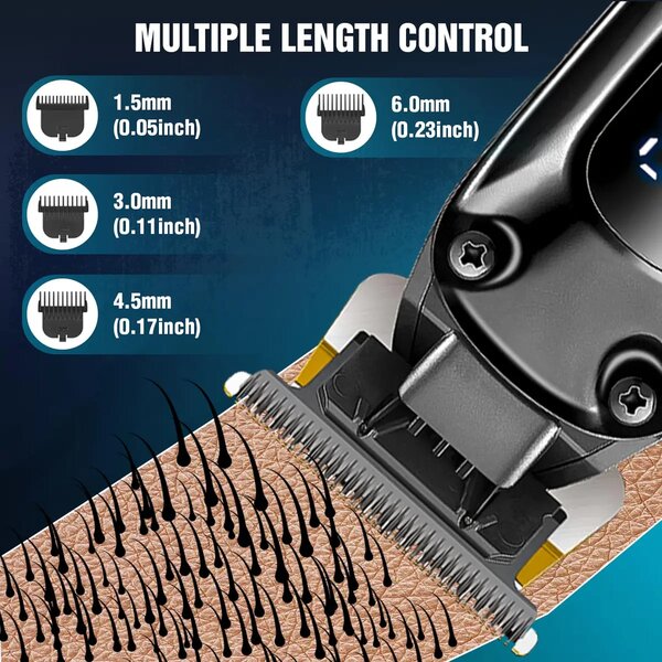 VGR - Limited Edition Professional Hair Clipper,Trimmer For Men With Digital Led Display,4 Cutting Combs