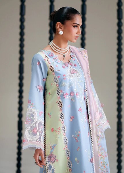 Amour by Bin Ilyas Unstitched Embroidered Lawn 3 Piece Suit BI26ULA 184B - Festive Collection