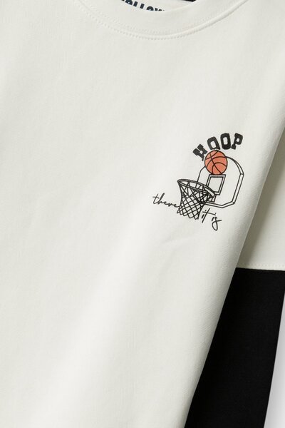 Boys Monochrome Sports Fleece Co-ord Set