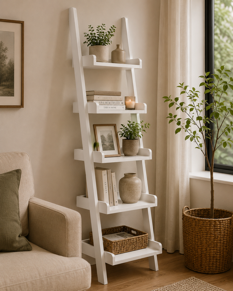 Ladder Rack 4 tiered - White