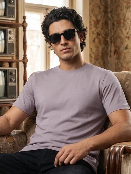 Beige Basic T-Shirt (TEE-513)