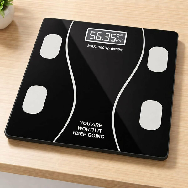 Home.Co - Digital Body Weight Scale (180Kg Max Capacity) - USB Charging/Battery
