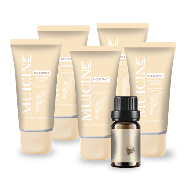 MUICIN - Rice Extract Bright & Light Facial Kit - 6 Steps