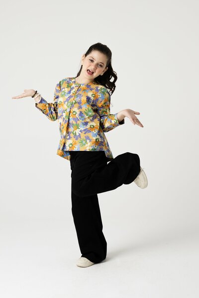 Marigold Mosaic Cotton Top