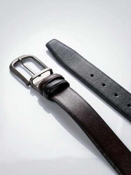 Black & Dark Brown Reversible Belt (BELT-934)