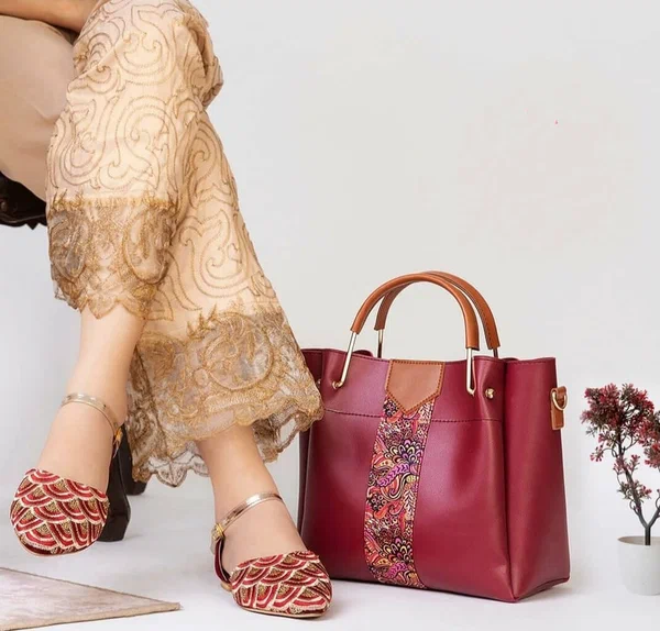 Capri 4 Pcs Maroon