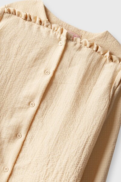 Soft Beige Frilly Co-ord Set