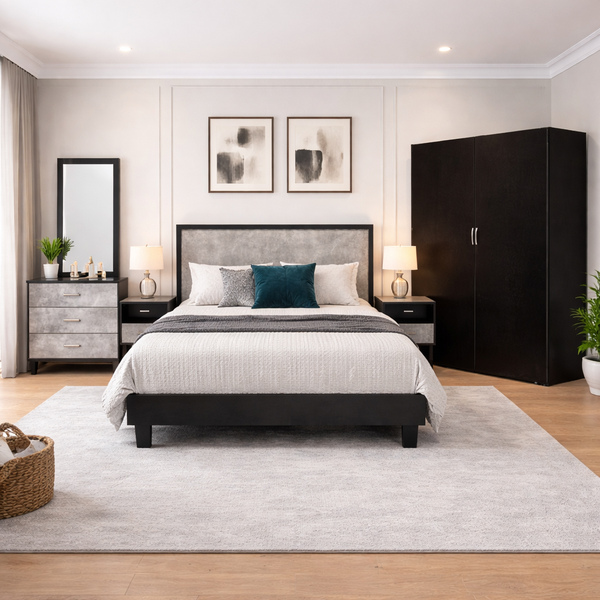 Oxford - Bed, Dresser & 2 Door Wardrobe