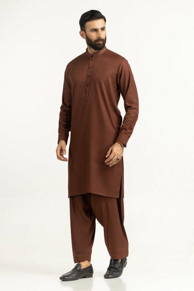 Regular Fit Embroidered Suits