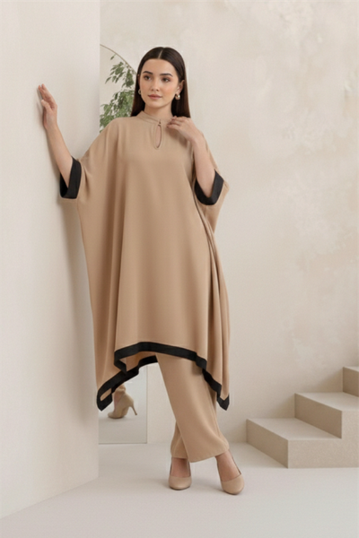 Sand Kaftan Drape-NV20D05