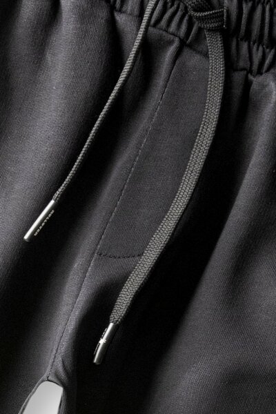 Boys Black Straight Fit Trousers