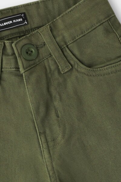 Boys’ Slim Fit Olive Chino Pants