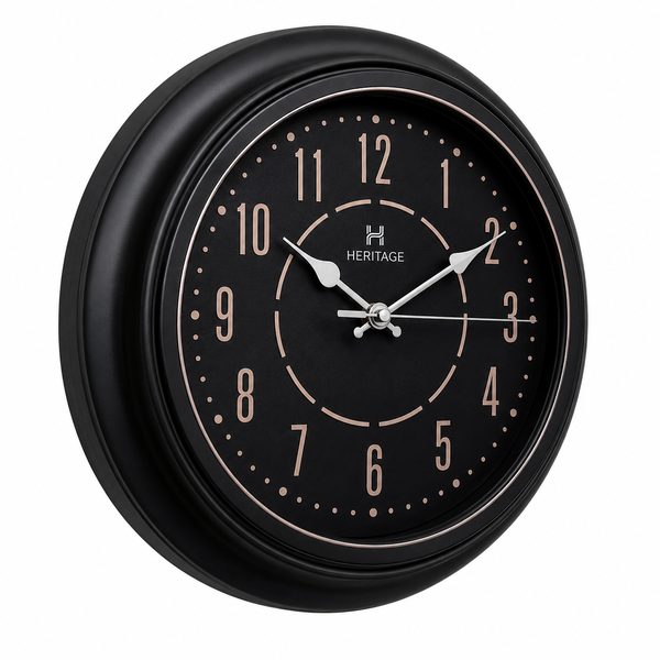 Heritage Vintage Clock – 14.5 Inch Plastic Frame