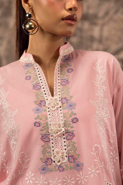 Stitched Embroidered Lawn Shirt+ Shalwar