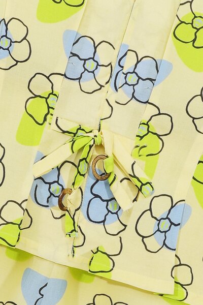 Bright Bloom Button Cotton Co-ord