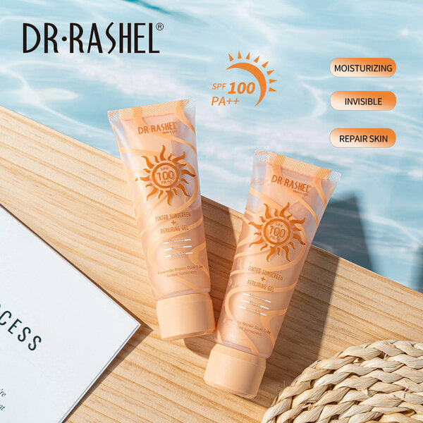 Dr Rashel - Ceramide Repair Dual-Tube Tinted Sunscreen+Repairing Gel 100 PA+
