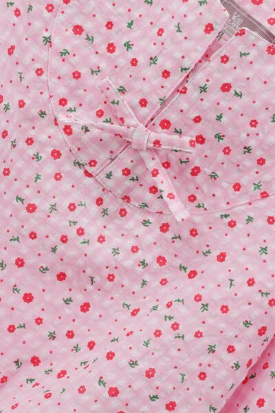 Cherry Floral Cotton Top