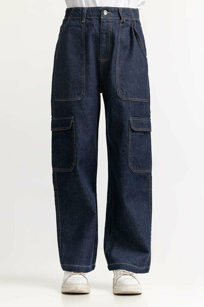 Blue Basic Denim Jeans