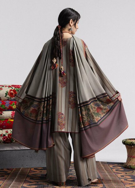 Coco by Zara Shahjahan Unstitched Printed Linen 3 Piece Suit CZ26UPL Rania 4A - Casual Collection