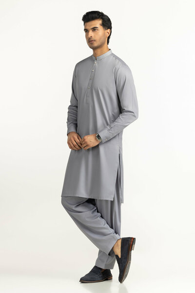Regular Fit Embroidered Suits