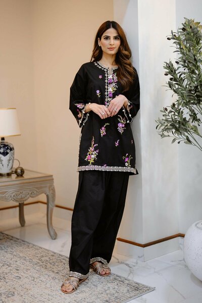 Stitched Lawn Shalwar