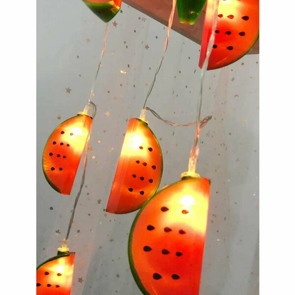 Shein- Nebras Series With Lamp And Watermelon Shape 10 Pieces