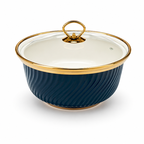 Premium 10 Inch Round Casserole Blue for Elegant Food Presentation