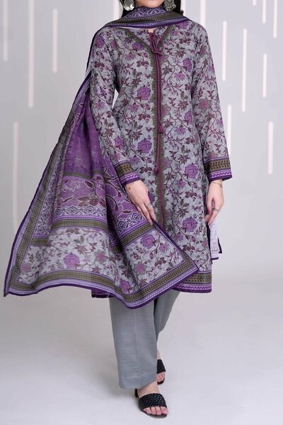 Narmin by Narkin's Unstitched Printed Khaddar 3 Piece Suit NN26UK NUWKDP-3160 - Casual Collection
