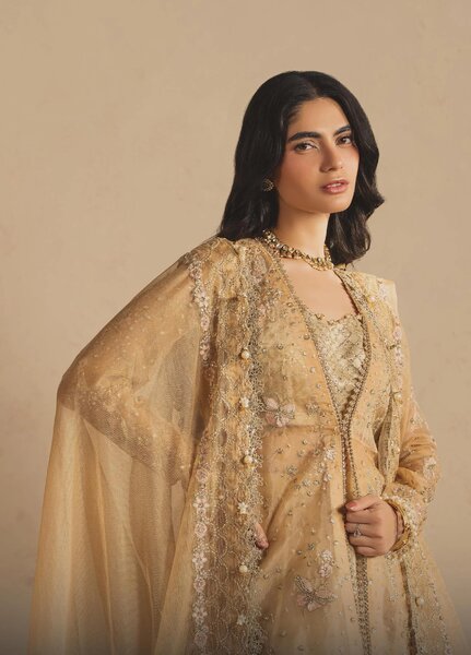 Luminara by Ayzel Unstitched Embroidered Organza 3 Piece Suit AAF26UWL Amanel AYZ-174 - Wedding Collection