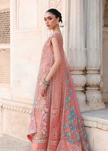 Saira Shakira Unstitched Embroidered Organza 3 Piece Suit SSR26UW Daphne - Wedding Collection