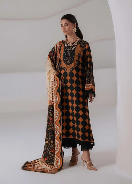 Signature Prints by Nureh Unstitched Printed Marina 3 Piece Suit NU26USM SP-226 - Casual Collection