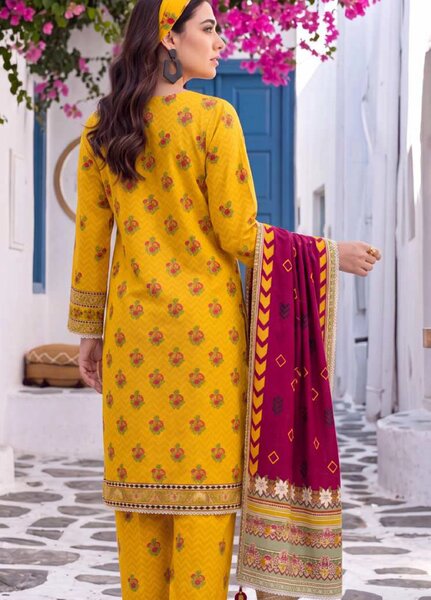 Coco Cords by Al Zohaib Unstitched Printed Lawn 3 Piece Suit AZ26UCL-8 - Casual Collection