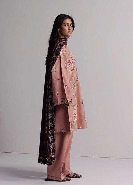 Coco by Zara Shahjahan Unstitched Khaddar 3 Piece Suit CZS26UKW RAKHSH 3A - Winter Collection
