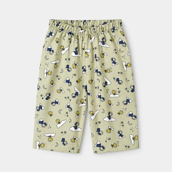 Infant Boys Linen Viscose Nightwear Space- Light Green