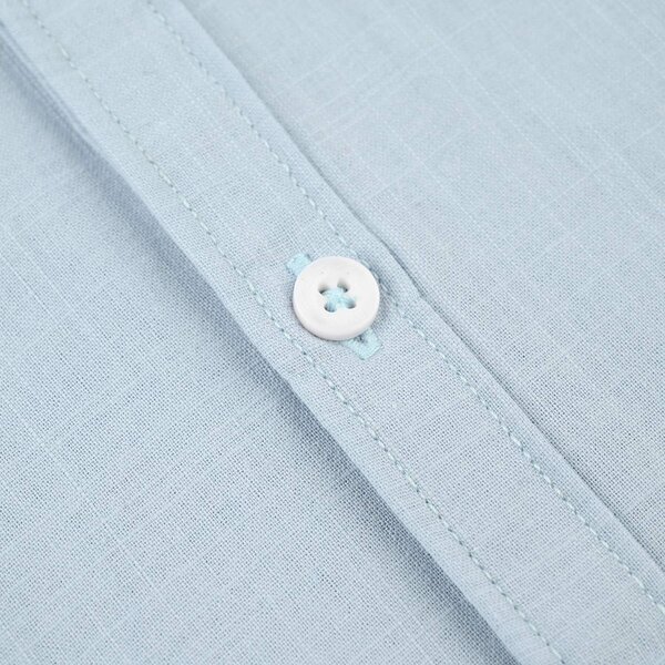 Infant Boys Cotton Shirt (Little Wave) - Sky Blue