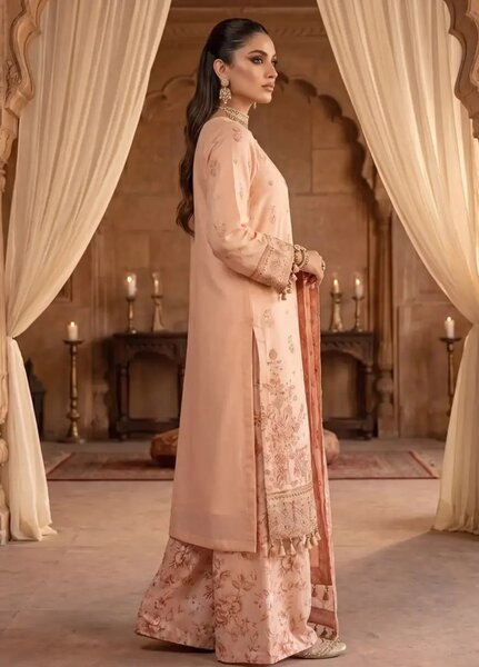 Salitex Women Unstitched Embroidered Paper Cotton 3 Piece Suit SUNS8NO508 Festive Collection