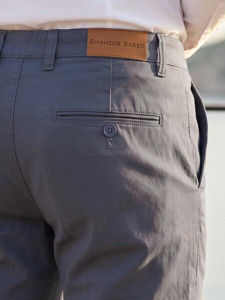 Dark Grey Smart Fit Chino Pant-73
