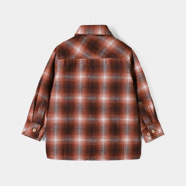 Boys Flannel Casual Shirt Rollers Society - ORANGE