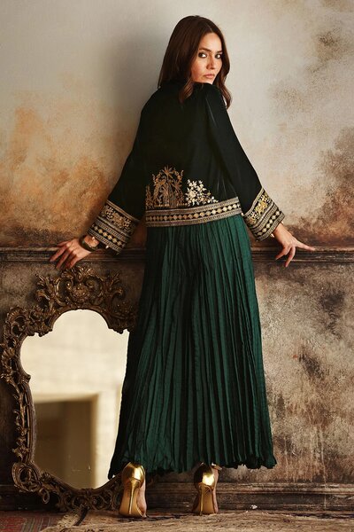 Velvet Embroidered Waistcoat