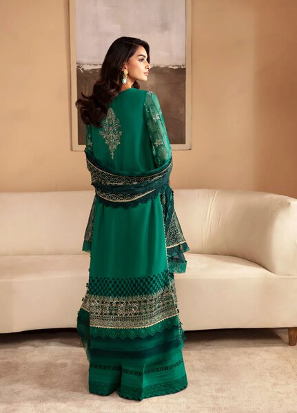 Xenia Formal Luxury Unstitched Embroidered Chiffon Suits 3 Piece XE25FL D-03 Mirai - Formals Collection