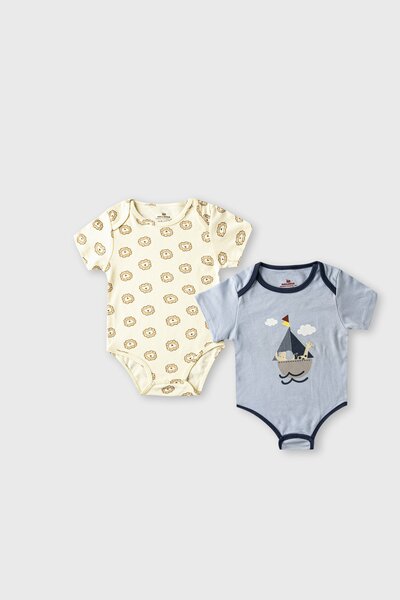 Boys Tiny Voyage Bodysuit Set - (Pack of 2)