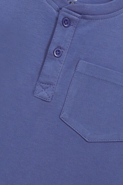 Boys Classic Indigo Henley Tee