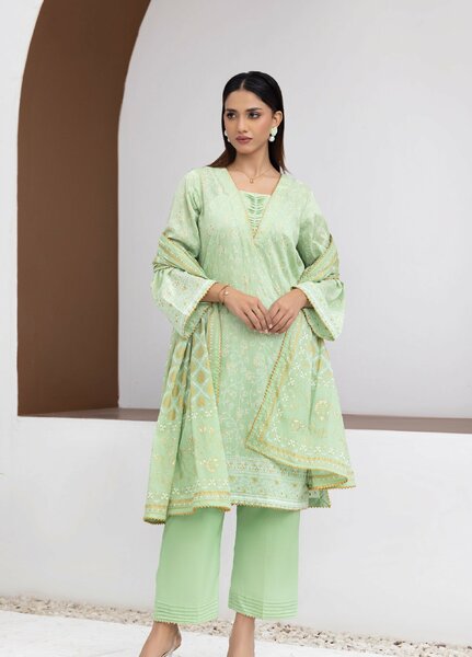 Regalia Textiles Premium Printed Gold Paste Unstitched Lawn 3 Piece Suit RG26UPG D-8 - Summer Collection