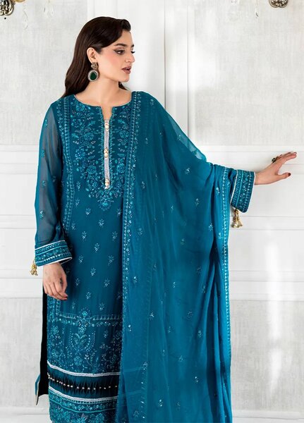 Salitex Embroidered Lawn Suits Unstitched 3 Piece SUNS7CH070UT - Summer Collection