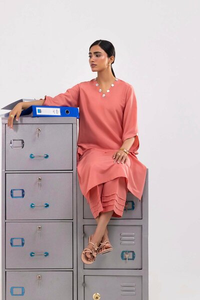Stitched Linen Shirt+ Culotte