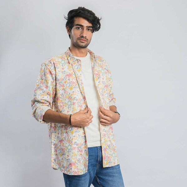 VYBE -Casual Shirt - Multi Flowers