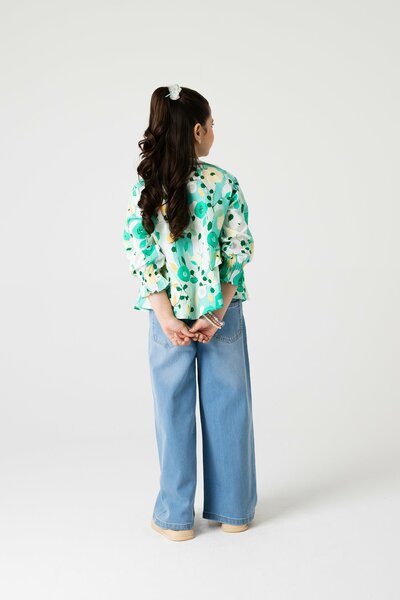Verdant Whimsy Frill Top