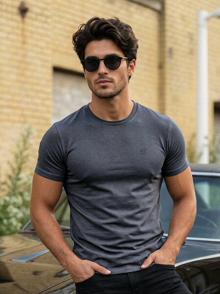 Charcoal Basic T-Shirt (TEE-440)